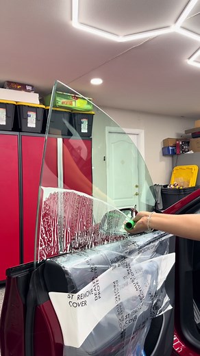 Installing 35% Ceramic Tint for Car Windows