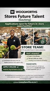 Woolworth learnership open now Apply if u have grade 12 apply and share let's make it trend to the right people #jobs #viral #fyp #learnerships #woolworth | Job sharing database