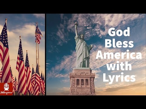 God Bless America by Irving Berlin with Lyrics (United States Landmarks and Cities Aerial views 4K)