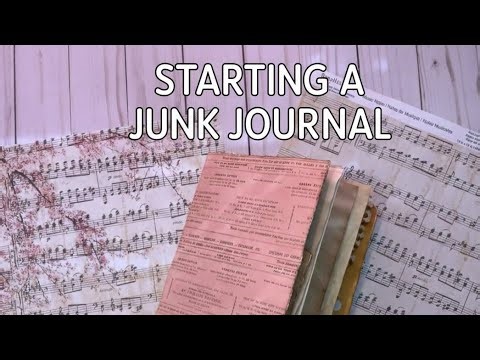 Starting a Junk Journal {Selecting the pages} ~repost
