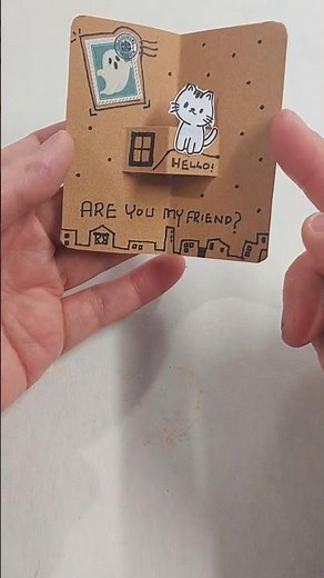 Cute Cat Pop-Up Card #diy #diycrafts #craftideas #handmade #papercraft #craft
