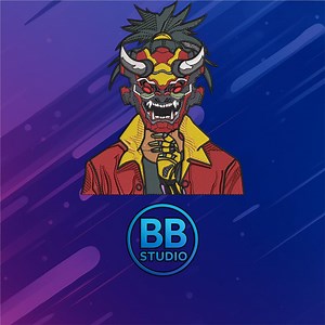 Cyber Oni Mask Embroidery Design PES DST JEF | Japanese Demon Cyberpunk Machine Embroidery File | Samurai Mask Patch for Jacket and Hoodie - Etsy Canada