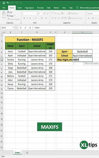 How to Use MAXIFS in Excel (2016) to Find the Maximum Value That Meets Multiple Criteria? #shorts