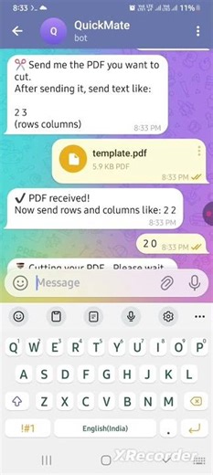 How to cut pdf file into parts horizontally or vertically? #cutpdf #splitpdf #TheQuickMateBot