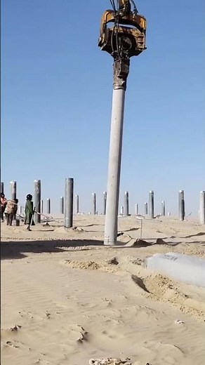 How to Embed Solar Piles | Pro PV Construction Skill in Action