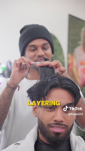 Textured Fringe Transformation for Overgrown Hair