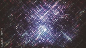 Abstract Digital Data Technology Background/ 4k animation of an abstract high technology wallpaper background visual fx of data lines and particles zooming in with ambient occlusion and depth of field