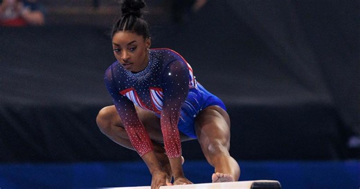 Simone Biles wins all-around title at U.S. Gymnastics trials, setting stage for Olympics