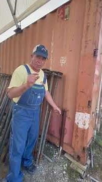 Best way to anchor Shipping container roof