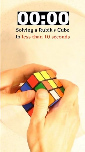Solving a Rubik's Cube in 10 seconds