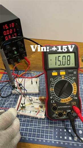 +15 V in → ± 12 V out #analog