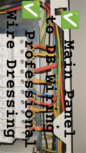 Professional DB Dressing & Main Panel Connection | Electrical Wiring Work ⚡