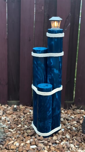 3.9K views · 14 reactions | A touch of nautical charm will refresh your outdoor space any sea-son  Products used: Stops Rust with Custom Spray 5-in-1 in Gloss Navy Blue and Universal Premium Spray Paint in Satin Nickle #outdoordecor #backyarddecor #vitaminsea #ROCreates | Rust-Oleum | Facebook