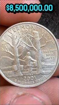 🚨2001 Vermont Quarter Worth HUNDREDS?! 💰 Hidden Error Coin Shock USA Collectors Miss!