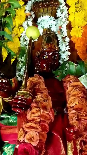 Traditional Indian Floral Arrangement for Deity Worship