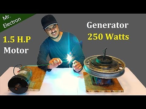 SCOOTY MOTOR to ELECTRIC GENERATOR
