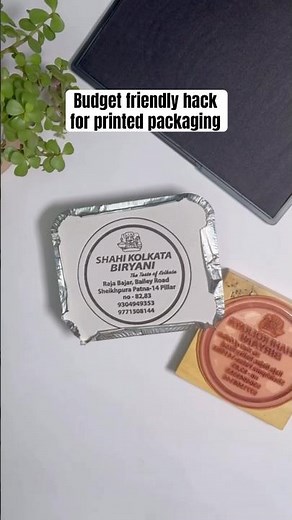Cheapest Hack for Printed Packaging | Budget-Friendly Branding with Stamps!