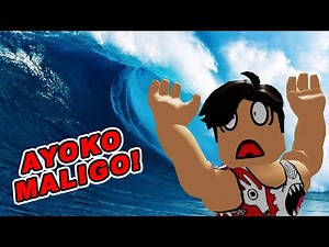 TSUNAMI SURVIVAL | ROBLOX | ANAK NG KAMOTE! MAY NANUNULAK!