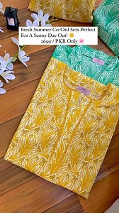 38K views · 288 reactions | Grab the awesome yellow and the super comfy green robe for a fresh summer vibe!  Shop Now At www.mayalofficial.com  #Mayalofficial Coordsets, twopiece, casualwear, summerdresses, lawn, casualdresses, dress, readytowear #readytowear #readymade #coordsets #dress #summerdress #casualwear #trendingreels #trendingnow #eid #summer | Mayal | Facebook