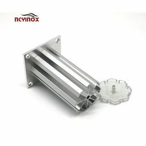 [Hot Item] Steel Furniture Table Leg Round Tapered Sofa Legs, Slant Metal Cabinet Feet Furniture Leg Hardware for Coffee Table