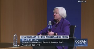 Janet Yellen on 2008 Financial Crisis