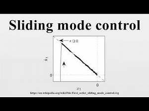 Sliding mode control