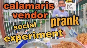 calamaris vendor prank, social experiment | Denso tambyahero