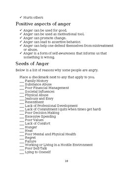 Anger Management Workbook