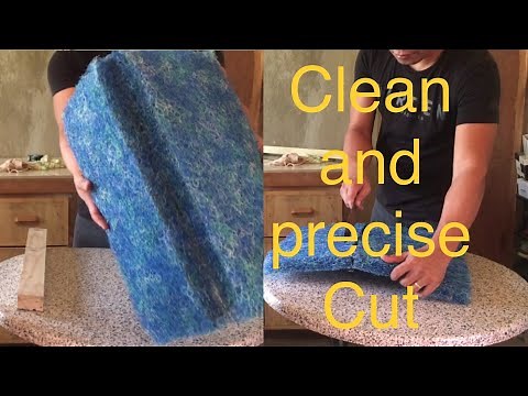 Japanese filter mat cutting