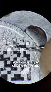 Hand-engraved QR code