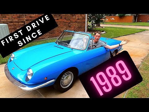 Our FIRST DRIVE after 32 YEARS in our 1968 Fiat 850 Spider!!