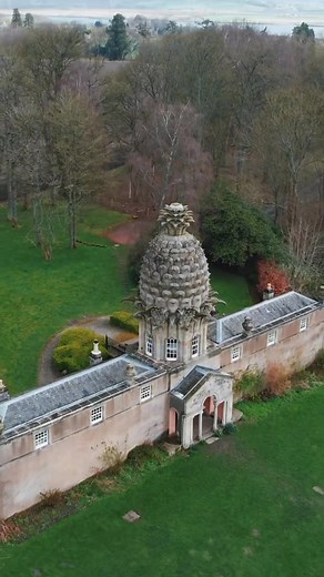 The Dunmore Pineapple is a unique and iconic architectural structure located in Dunmore, Scotland. It was built in the late 18th century as a garden folly by John Murray, the 4th Earl of Dunmore, and is widely regarded as one of the most unusual and impressive buildings of its kind. The structure is shaped like a giant pineapple and is made of stone with a lead roof, complete with realistic-looking scales and leaves. The Dunmore Pineapple is now owned and maintained by the National Trust for Sco