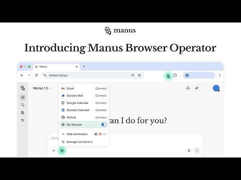 Introducing Manus Browser Operator : An AI Agent that Browses For You?
