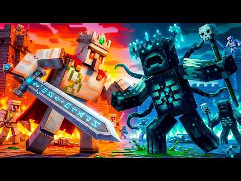 Iron Golem Army vs Warden Horde | Minecraft Mob Battle Animation | Full Movie