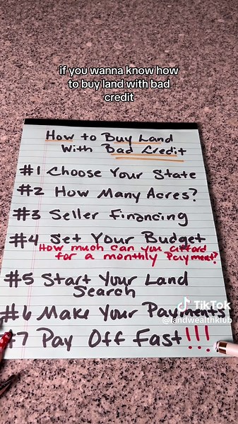 Buy Land with Bad Credit: A How-To Guide