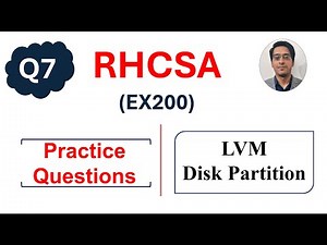 RHCSA Practice Questions based on LVM || RHCSA Complete Course