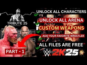 WWE 2K25 MODS INSTALLATION TUTORIAL IN HINDI | How To Add Real Brock Lesnar | #wwe2k25mods
