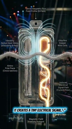 🎸⚡ How an Electric Guitar Works #electricity #electricalengineering