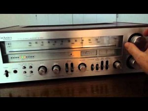 Technics SA-500 receiver - FM tuner section demo