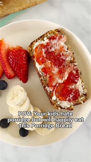 27K views · 18 reactions | Porridge Bread. All the goodness of porridge but in an easy to eat bread form! 400g oats 1 tsp bicarbonate of soda pinch of salt 500g plain yogurt 50ml milk 1 egg 2 tbsp mixed seeds Bake at 180c fan in a lined loaf tin for 45 mins. Take the bread out of the tin by lifting up the parchment paper and cook for another 5 mins. This will help the sides get a bit more crispy. | My Fussy Eater | Facebook