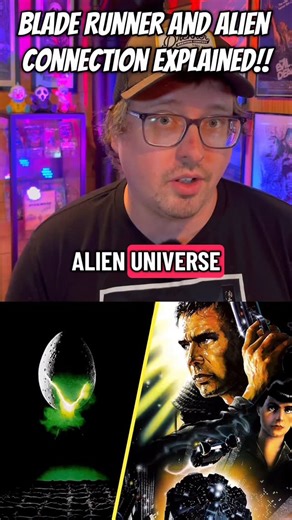 Ohhh The Horror on Instagram: "Alien / Blade Runner connection explained!! I had some people asking about how these two movies might share the same universe. There are definite crossovers but it’s possible that Alien Earth just undid it all. #alien #bladerunner #movie #theory"