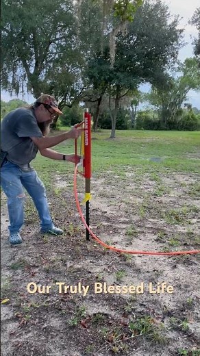 Install T-Posts FAST with the ManSaver Post Driver | Easy Fence @OurTrulyBlessedLife