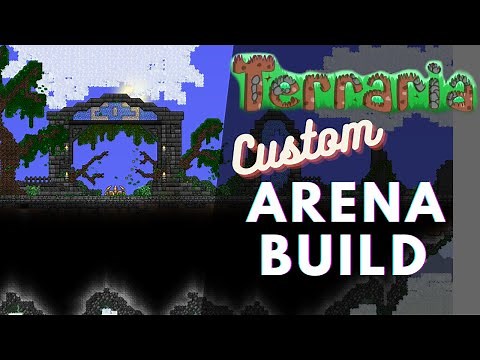 SPEED BUILD | OLD ONE'S ARMY ARENA: Custom Terraria 1.4 Arena for all your Eternia Crystal Needs!!