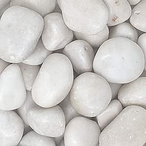 Midwest Hearth Decorative Polished White Stones 1" to 2" Size (10-lb Bag)