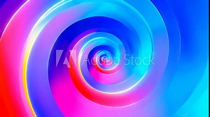 A vibrant, abstract design featuring concentric circles in shades, with a smooth gradient blending colors from outer to inner rings. generative ai