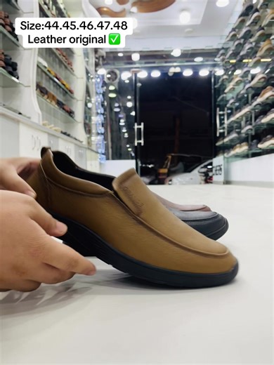 Original Leather Big Size Shoes – Eco-Friendly Comfort