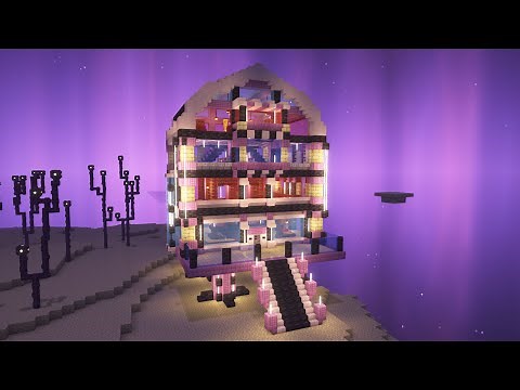 How to build Futuristic End House - Minecraft Tutorial