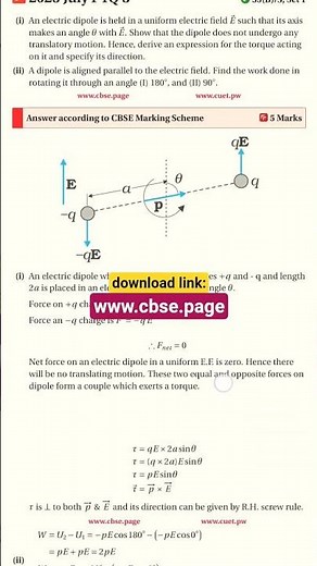 Physics Chapterwise Important PYQ Questions for #cbse #boardexam #boardexam2026 #cbse2026 #class12
