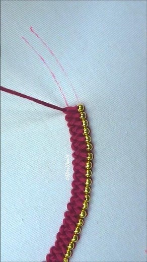 Most 🪄 Viral neck band design hand embroidery pearl work🥰