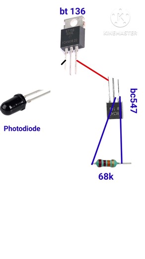 Automatic ON OFF Switch Using BT137 TRIAC | Light Sensor Circuit DIY #shorts